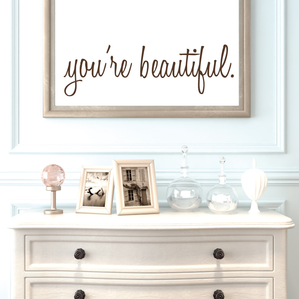 Etsy Luxeloft Wall Decal You're Beautiful