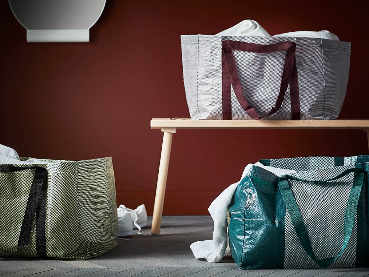 HAY decided to update IKEA’s iconic FRAKTA bag because the design studio sees it as an everyday essential.