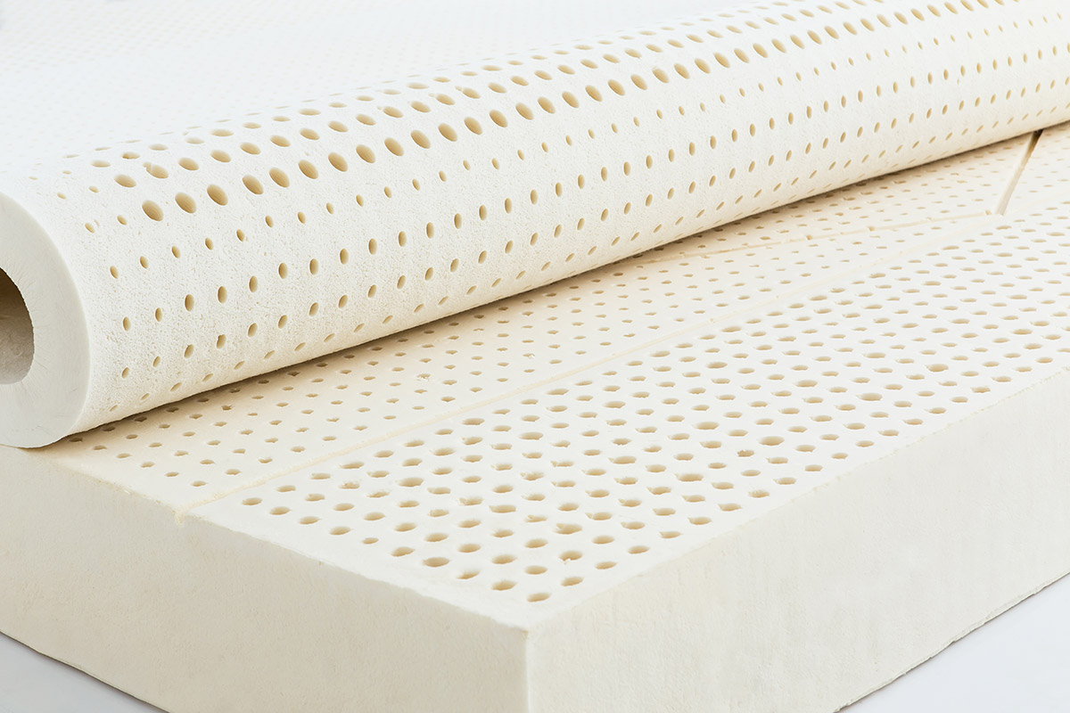 Open cells within the Heyveya organic latex mattress from European Bedding facilitates optimum airflow as you sleep. 