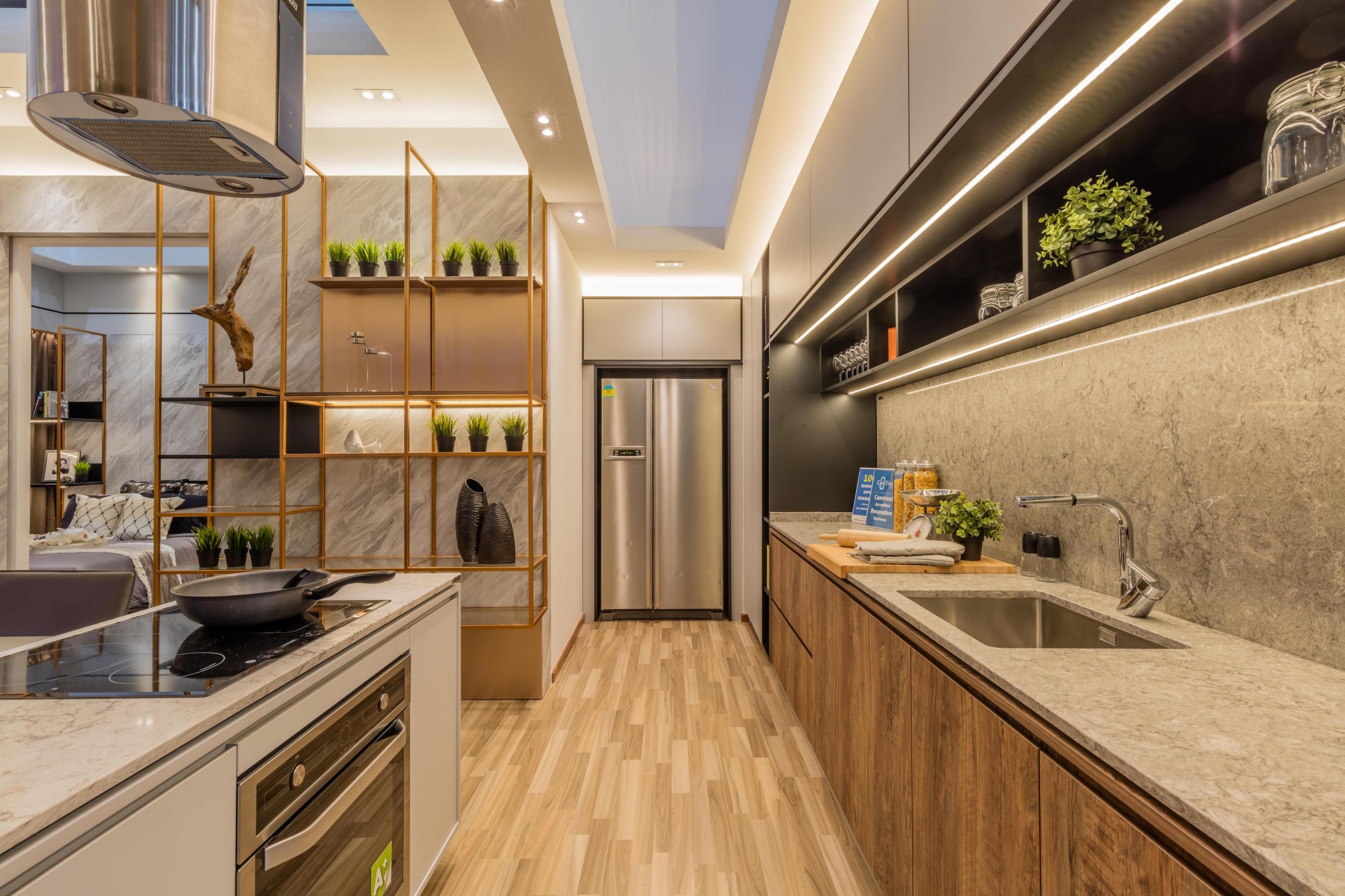 squarerooms-caesarstone-wooden-contemporary-kitchen-sleek