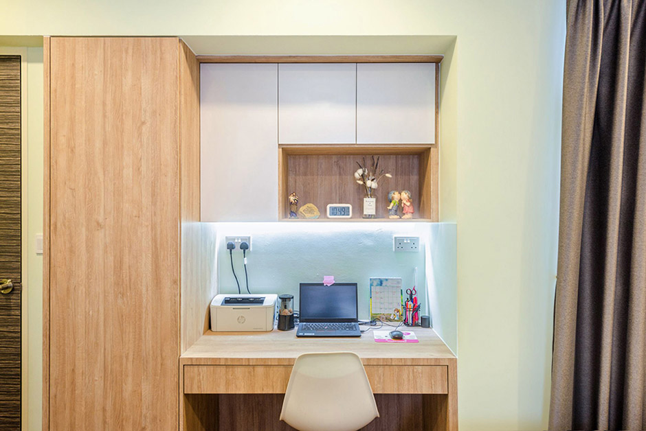squarerooms Premiumartz Study Area interiors scandinavian design wood light desk home office