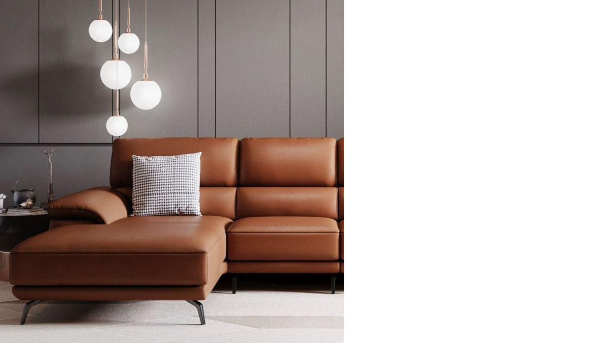 squarerooms born in colour orange leather sofa couch