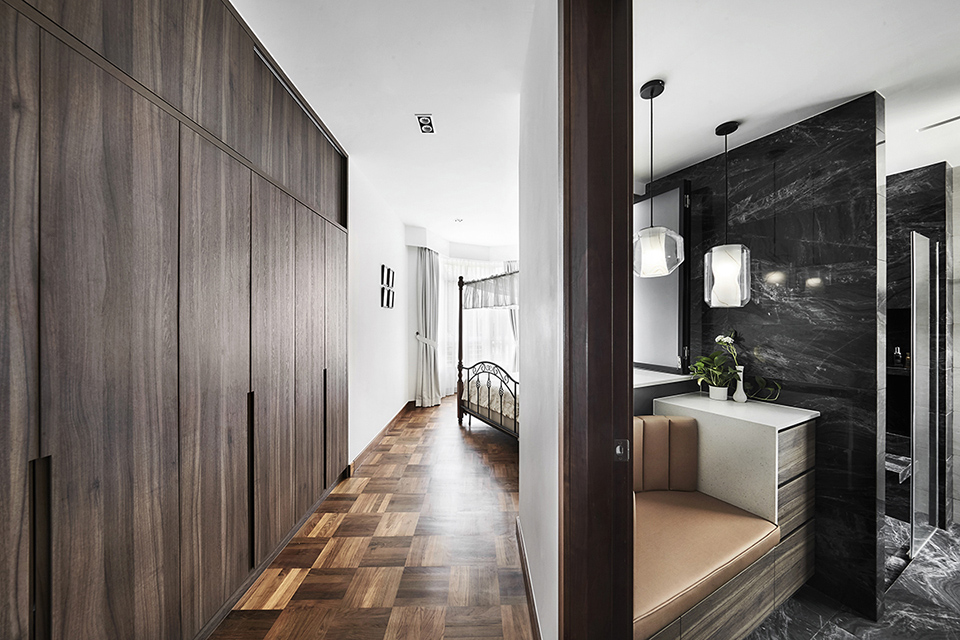 squarerooms richfield integrated condominium wood vintage clean white luxury master bedroom