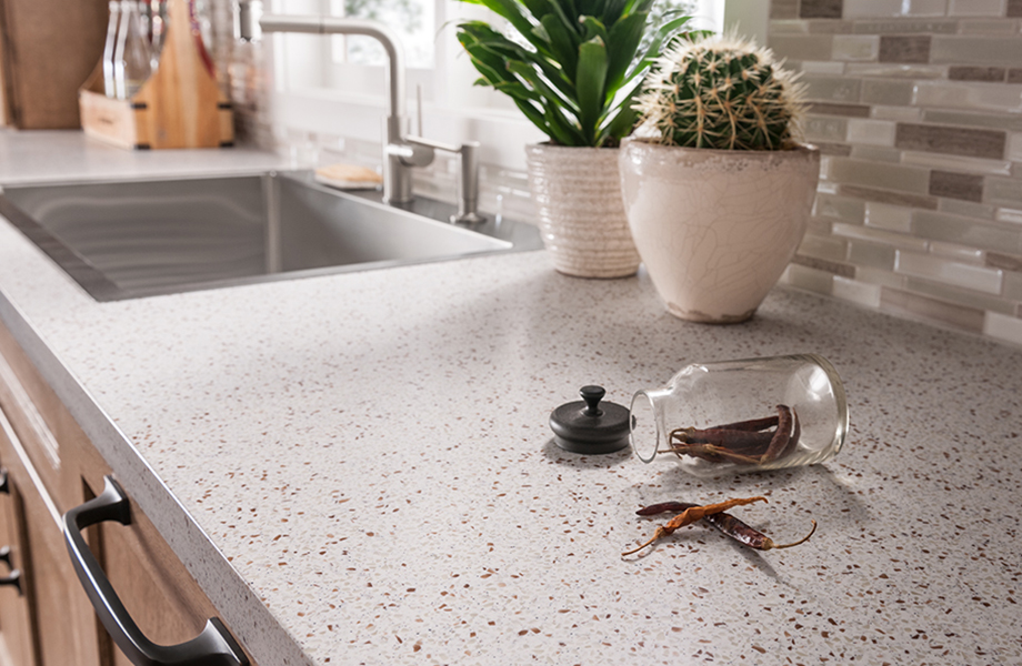 squarerooms formica countertop solid speckled surface