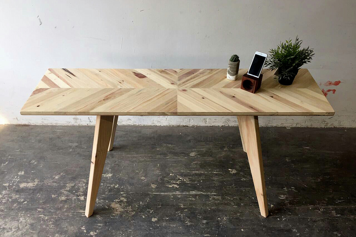 squarerooms triple eyelid studio local handmade wooden furniture dining table