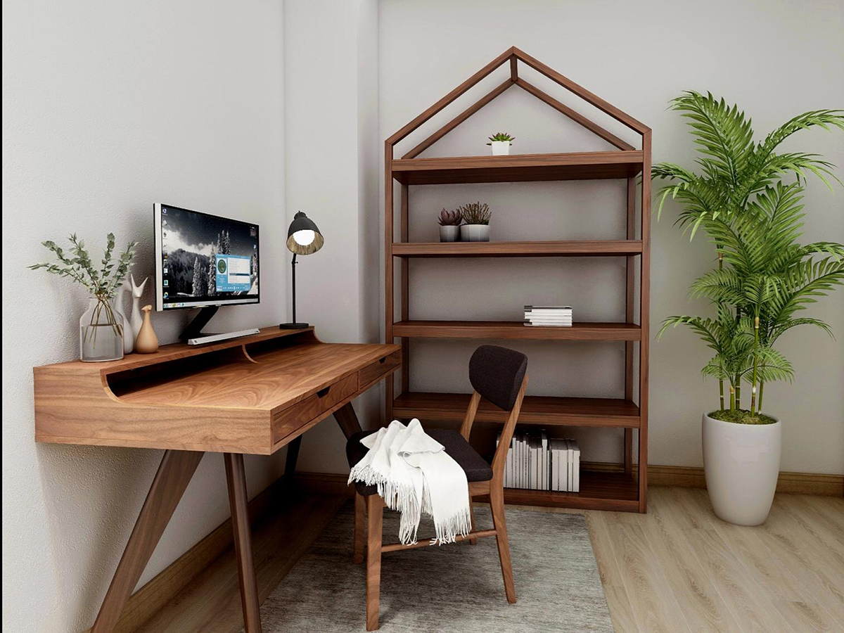 squarerooms commune desk bookshelf home office design handmade hand crafted local furniture singapore