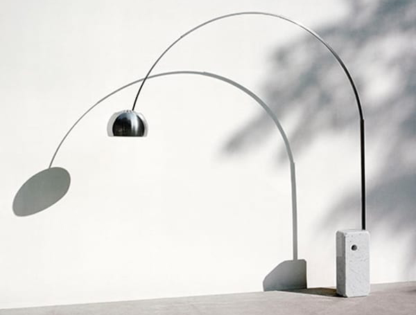 squarerooms arco floor lamp flos lighting arch designer iconic grey