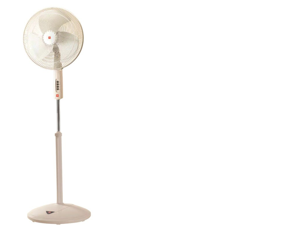 squarerooms courts standing fan chrome rose gold bronze KDK P40US champagne