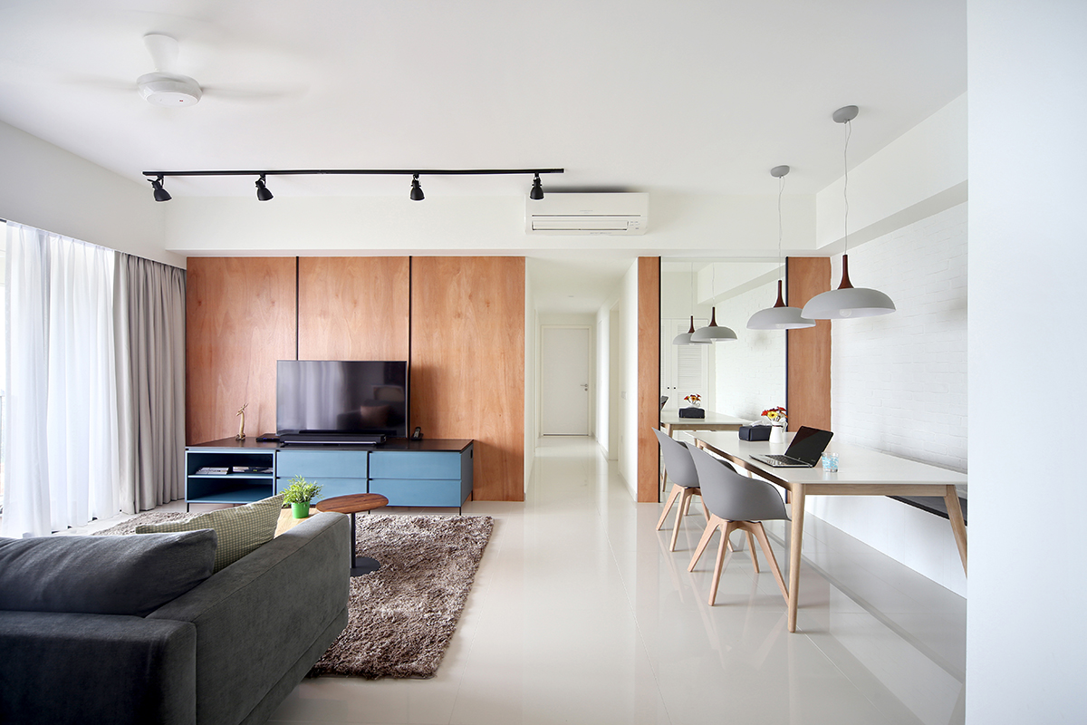 squarerooms brim design home renovation budget affordable living room minimalist white wood condo