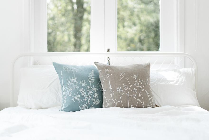 squarerooms home with annette cushion covers artisanal bedroom bedding white cosy cottagecore pillows cushions blue grey