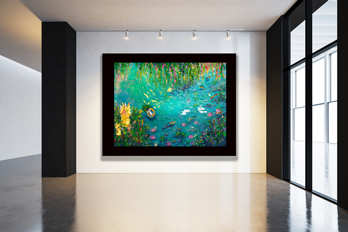 squarerooms mishell leong artwork art gallery home painting wall