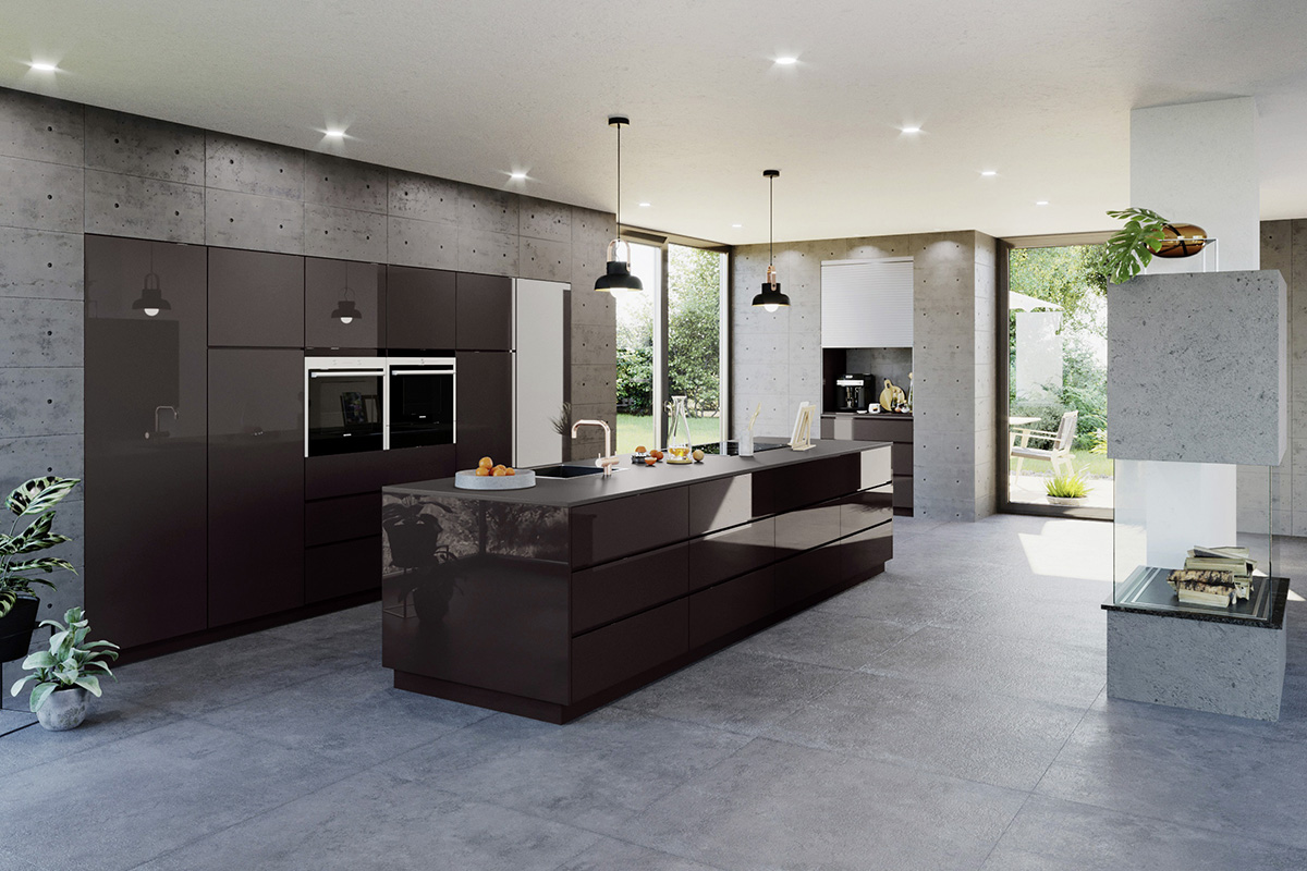 squarerooms rehau laminates kitchen surfaces modern design squarerooms rehau laminates kitchen surfaces modern desig black dark grey sleek luxury island