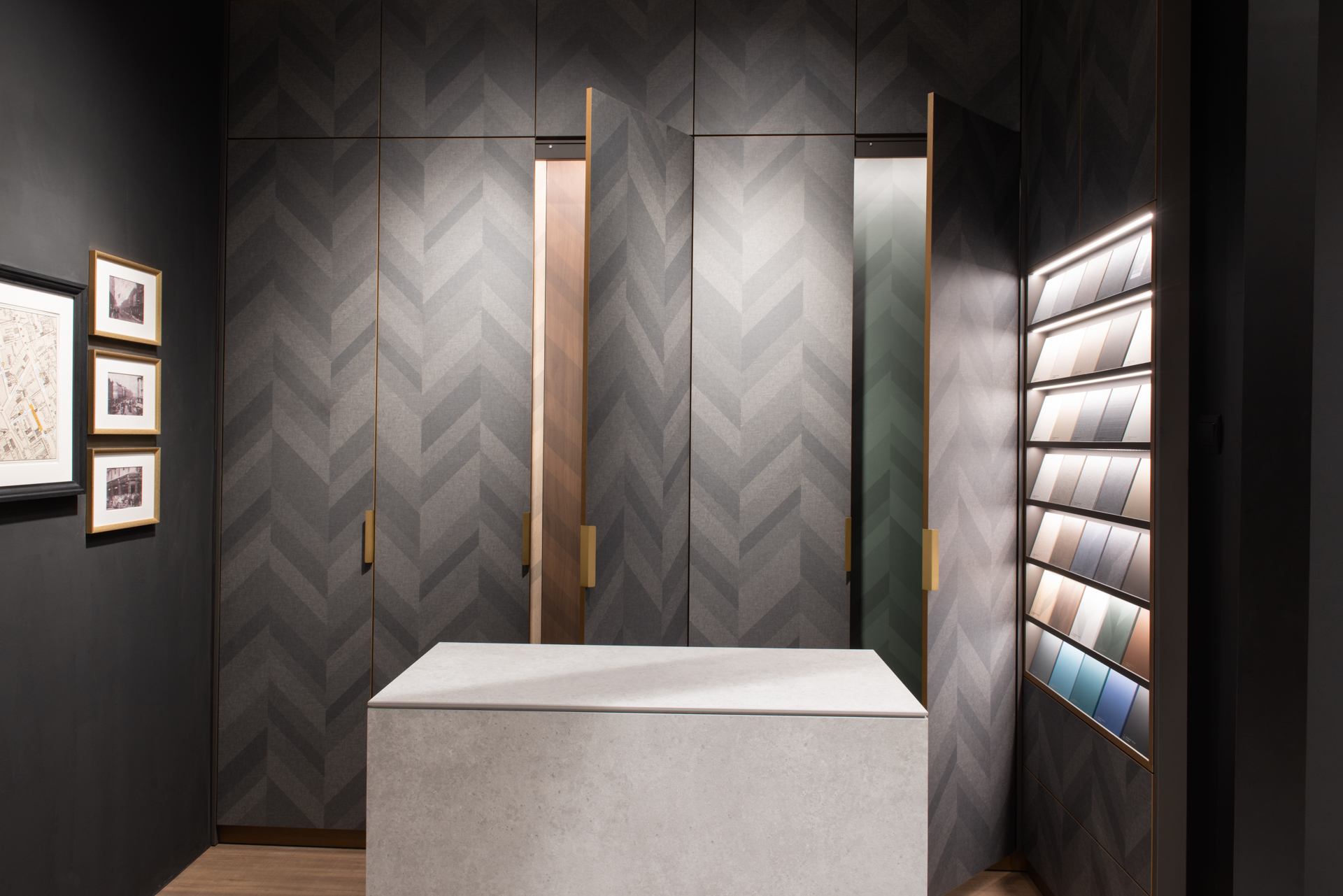 squarerooms lamitak new laminates exclusive collection savile chevron pattern