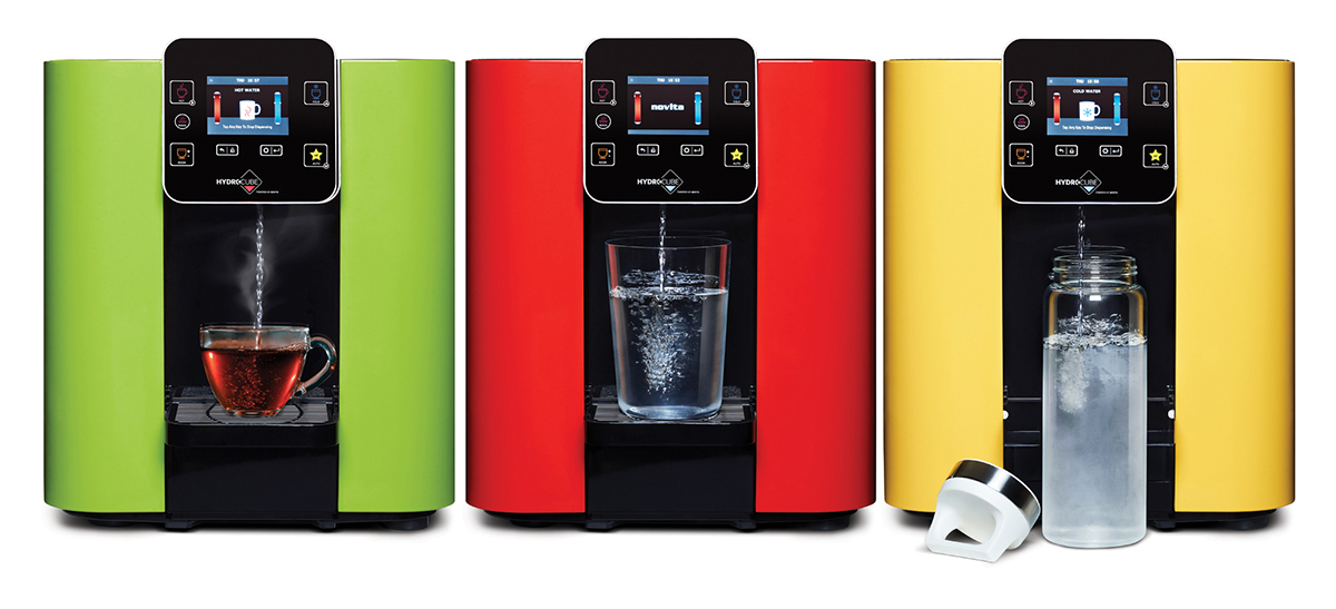 squarerooms novita w29 hot cold water dispenser with filter hydropure hydroplus red green yellow