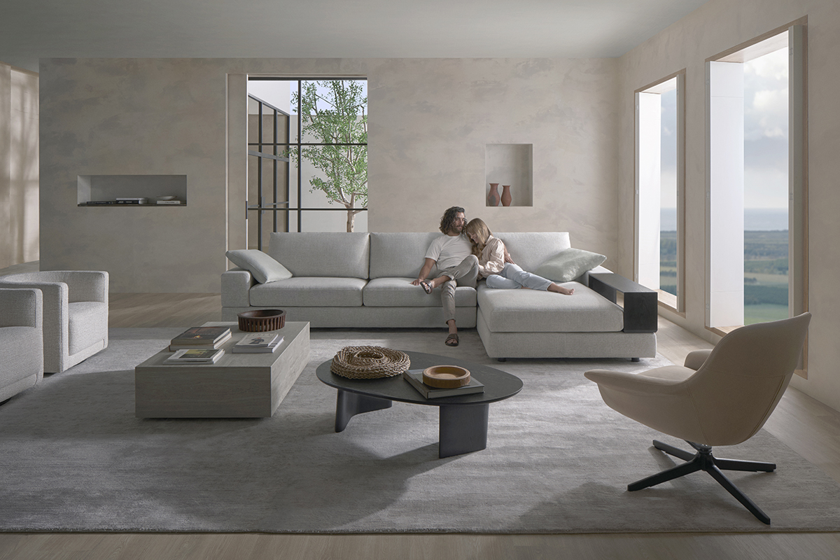 squarerooms king living jasper ii sofa white minimalist modern australia home room couple sitting