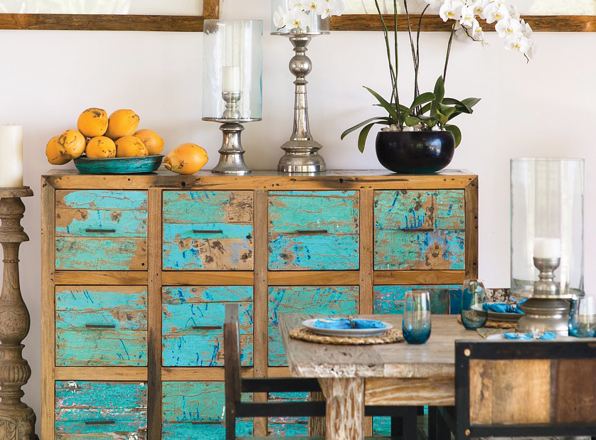 squarerooms tpavati Pixabay sideboard vintage antique wood blue turquoise furniture painted