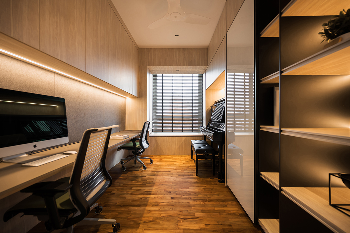 squarerooms kdot interior design home condominium renovation makeover style look minimalist wood aesthetic office study room desk