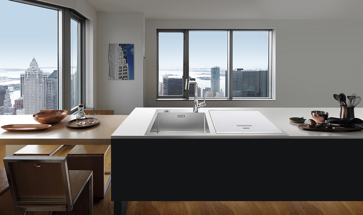 squarerooms franke kitchen stainless steel sink faucet tap sink dishwasher countertop small black modern design