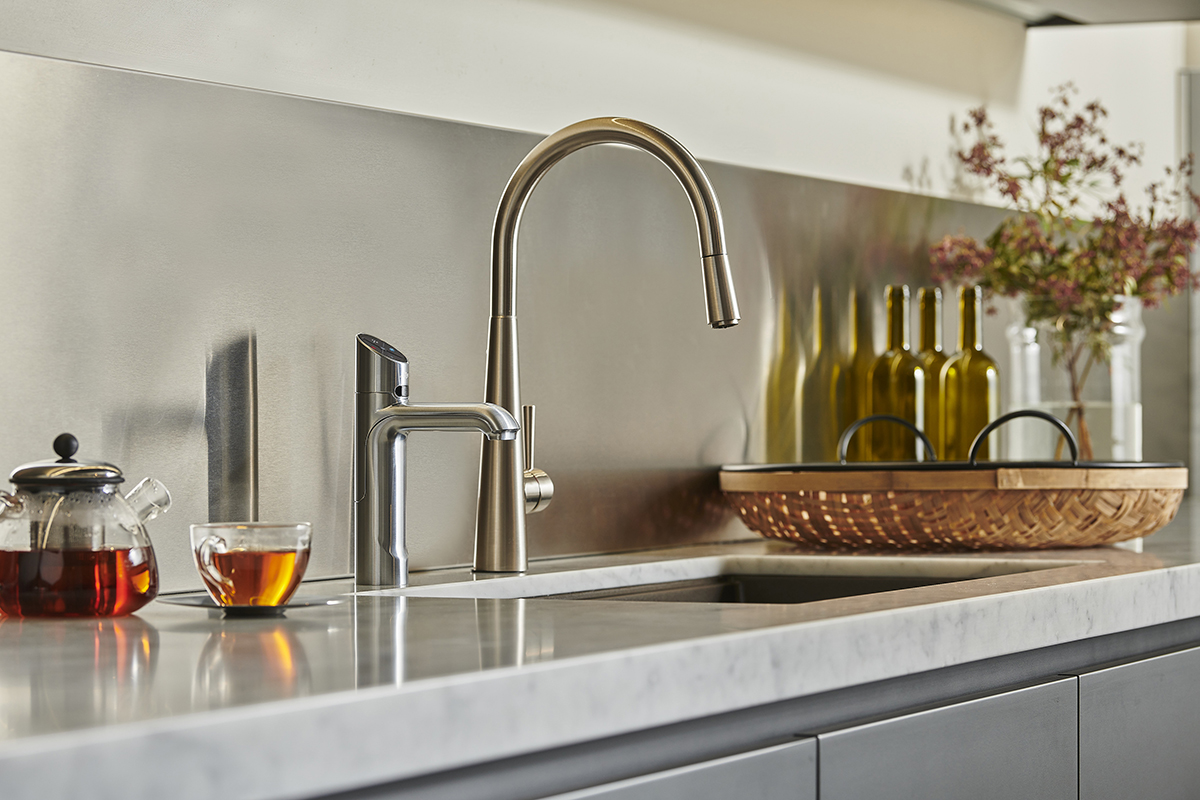 squarerooms multico kitchen gold faucet tap sink countertop water dispenser minimalist modern design