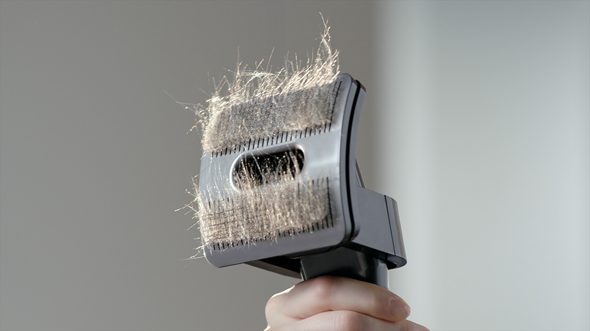 squarerooms dyson pet groom tool vacuum attachment accessory with pet fur