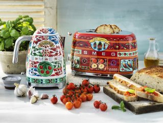 squarerooms smeg dolce and gabbana appliances kitchen collection bold colourful patterned kettle toaster