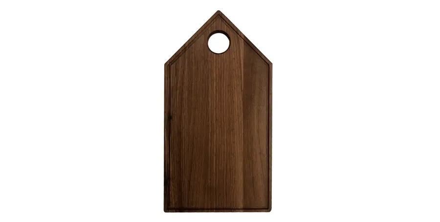 squarerooms commune serving board wood house shape triangle