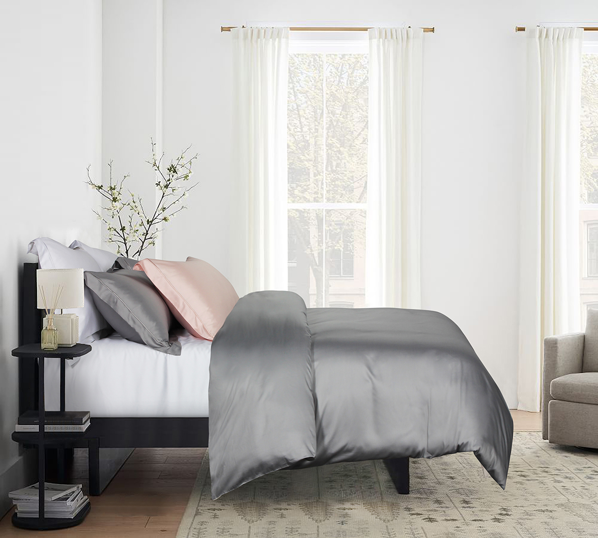squarerooms raffles city bedding furnishings home decor shop oasis living grey pink white bedroom