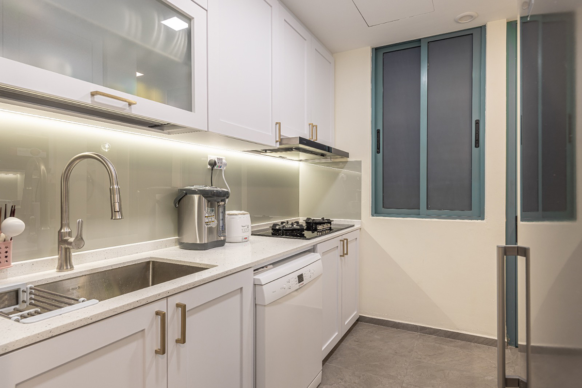 squarerooms renozone home renovation interior design penthouse condo makeover style white kitchen