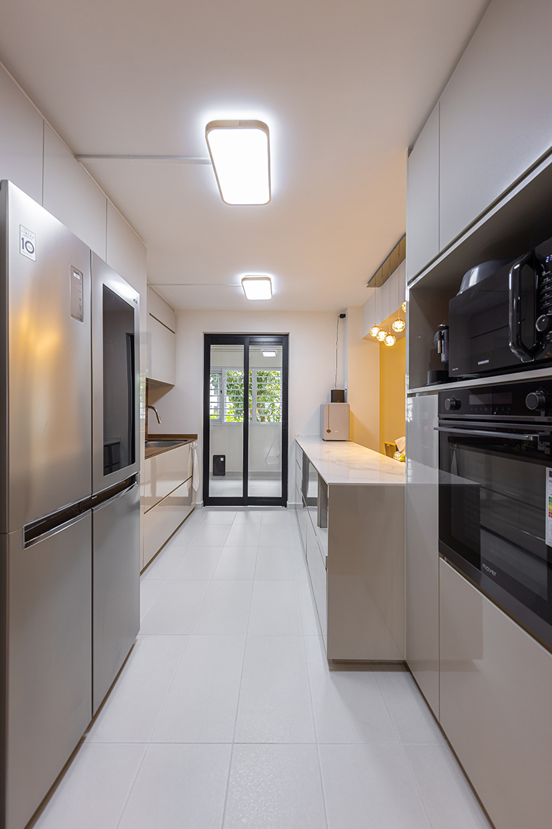 squarerooms renozone interior design home renovation jumbo hdb flat makeover modern style kitchen