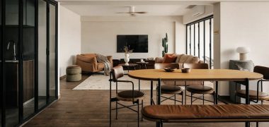 squarerooms oblivion lab interior design home renovation dining room living area wooden furniture modern contemporary minimalist aesthetic warm