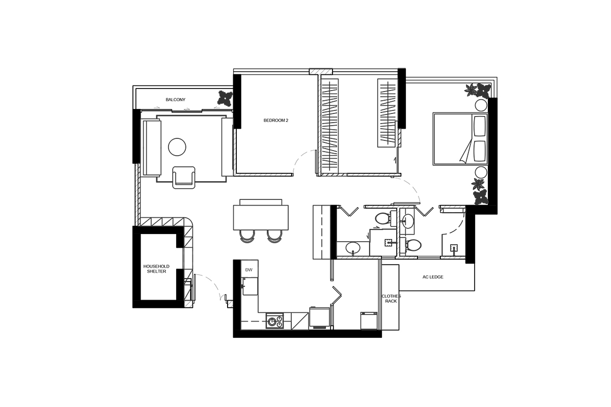 squarerooms ascend design interior renovation 4 room hdb bto flat floor plan layout
