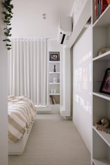 squarerooms knock knock studio interior design home renovation industrial eclctic style 4 room resale hdb flat makeover look bedroom white walls