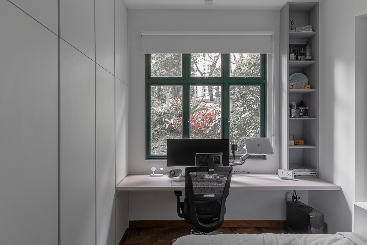 squarerooms met interior home interior renovation condominium unit condo design style scandinavian modern minimalist study area home office desk