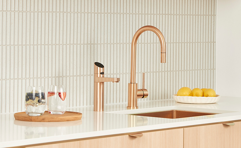 squarerooms multico filter tap water dispenser faucet zip hydrotap rose gold