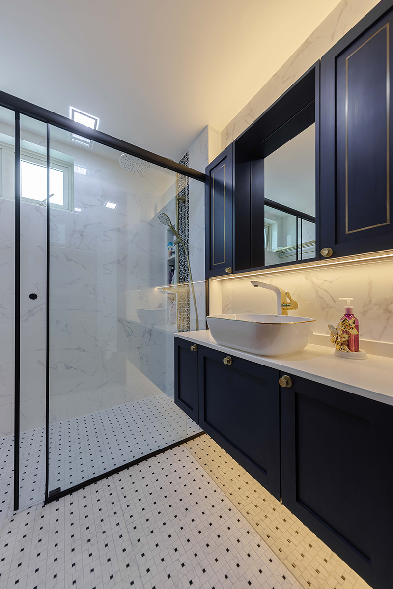 squarerooms renozone condo unit condominium renovation interior design luxury style bathroom