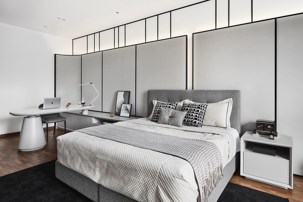 modern minimalist inter-terrace house landed property renovated by notion of w interior design bedroom