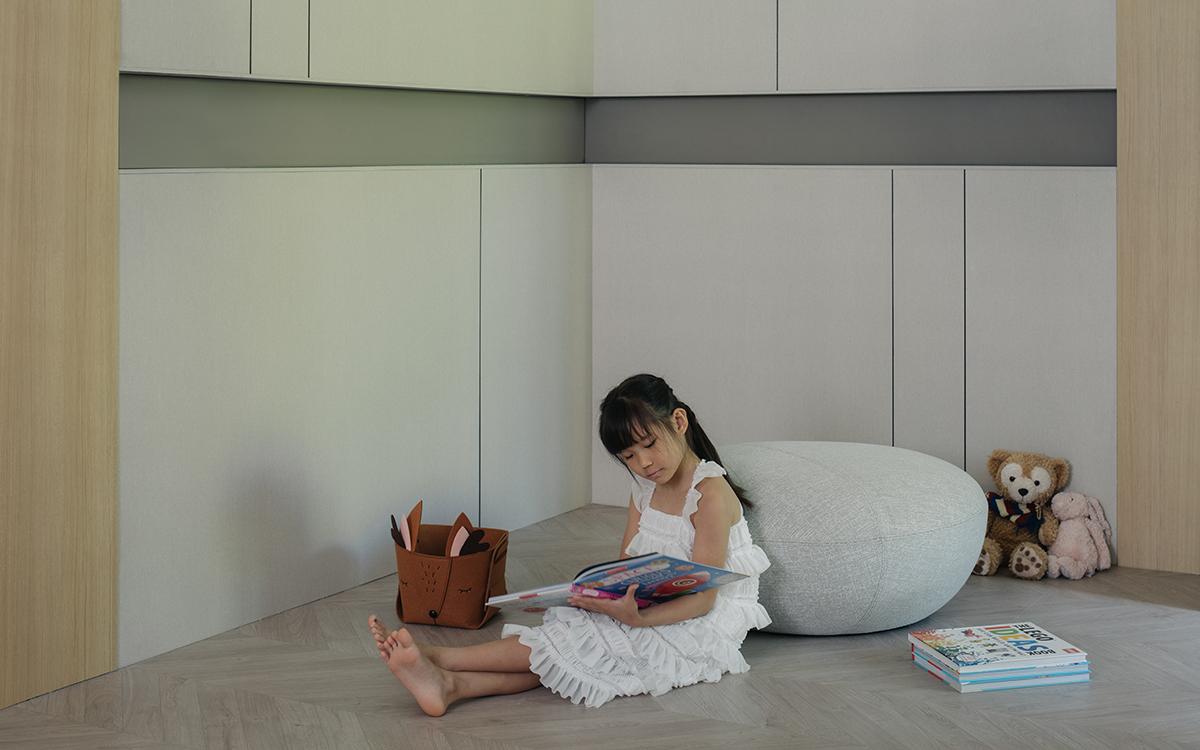 kdot interior design home renovation modern minimalist style family home terrace house landed property kids room little girl book