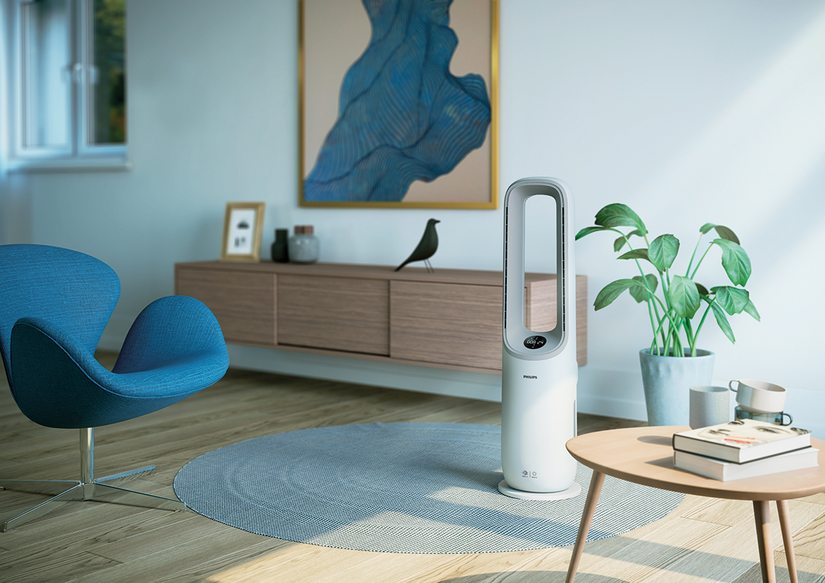 Philips Air Performer 2-in-1 Purifier & Fan living room