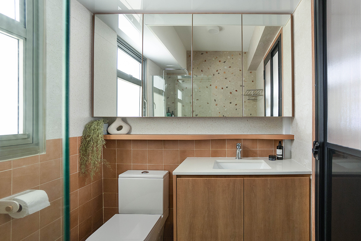 theresudence 5 room hdb flat BuildBuilt interior design home renovation singapore family flat apartment bathroom