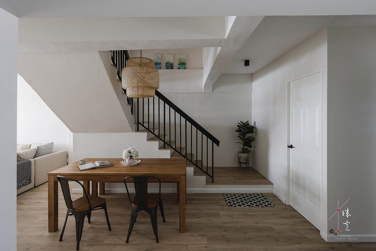 maisonette atlas family home executive hdb dining room stairs