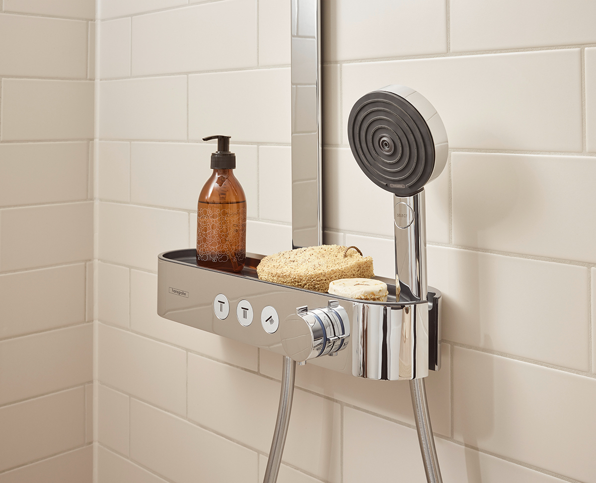 hansgrohe pulsify s shower surface storage