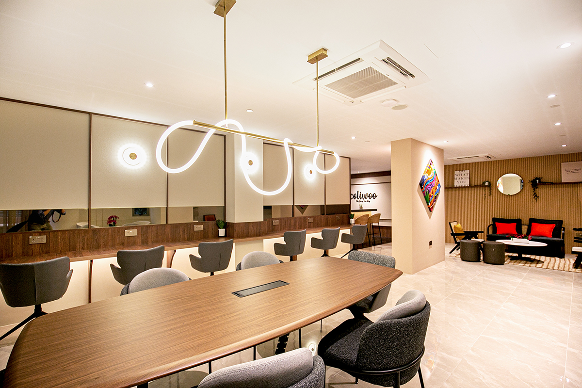 coliwoo orchard service apartment singapore lounge co-working space