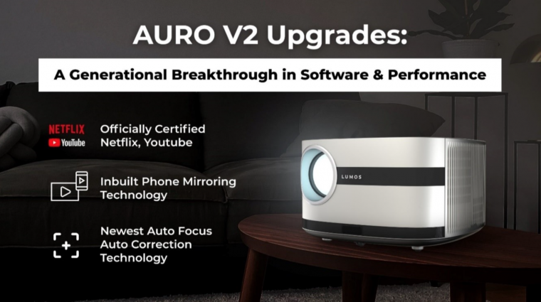 Big Screen, Small Space: LUMOS AURO V2 Projector | SquareRooms